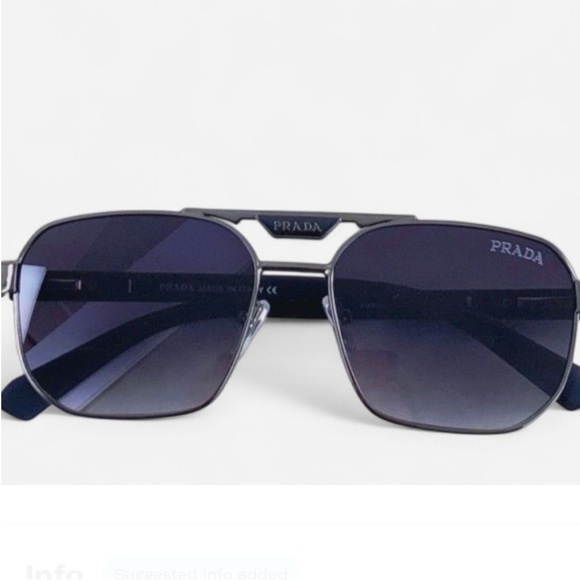 Prada Dark Blue Aviator Sunglasses - Picture 1 of 2